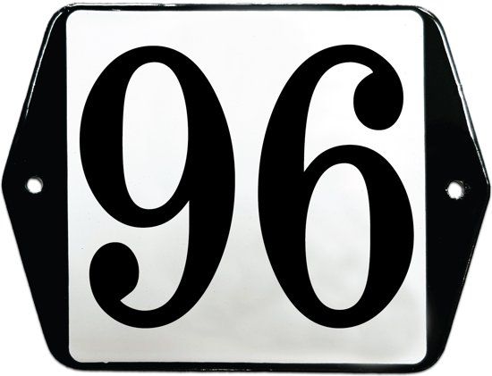 EmailleDesign® Emaille huisnummer model oor - 96