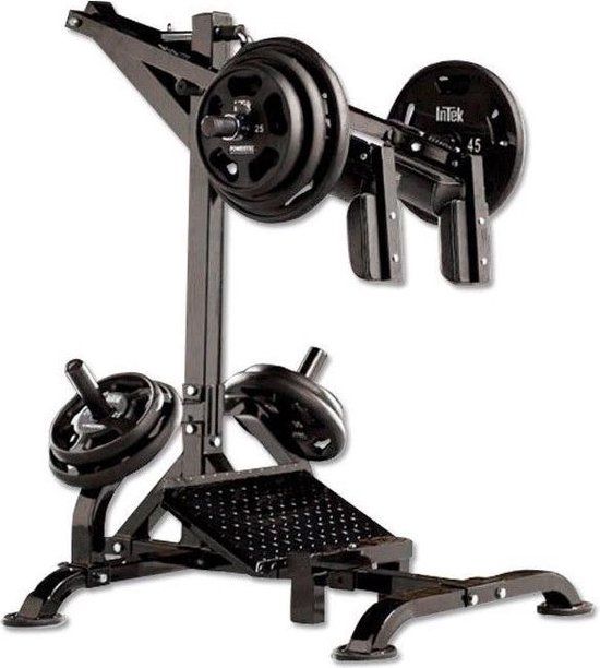 Powertec L-SC Squat & Calf Raise - Beentrainer - Zwart