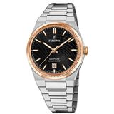 Festina F20065/4 Heren Polshorloge Zwart Saffierglas Staal