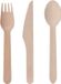 Excellent Houseware Houten wegwerp party/bbq bestek sets voor 160 personen