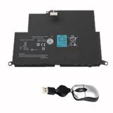 amsahr 42T4932-05 vervangende batterij voor Lenovo 42T4932, 42T4933, 42T4934, 42T4935, 42T4976, 42T4984 (14.8V, 44Wh), omhulling mini optische muis zwart
