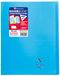 Clairefontaine 984402C Pak met 10 Geniete Schriften Koverbook Blauw - 24x32 cm - 48 Pagina's Grote Ruitjes - Wit Papier 90 g - Polypro Omslag