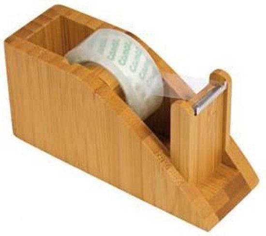 WEDO Bamboe Plakbandrolhouder Bruin