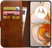 Rosso Element Wallet Book Case voor Motorola Edge 50 - Bruin