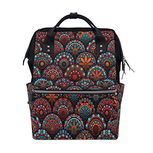 MONTOJ Arabesque Floral Forms canvas Reistas Campus Rugzak - 5701637648058