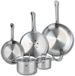 Fackelmann Set van 3 Kookpannen 24, 28 en 32 cm en 2 braadpannen 14 en 20 cm Elo Profi Citrin