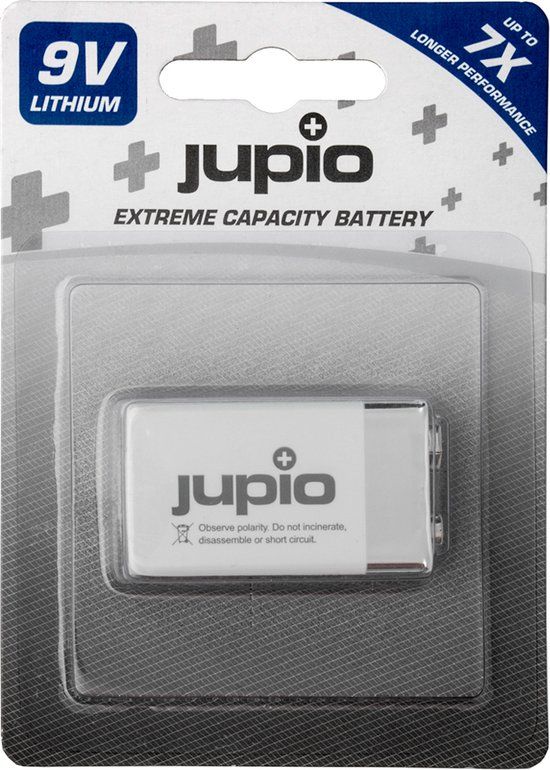 Jupio Lithium 9V Battery - 1200 mAh - 1 pc