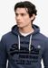 Superdry Vintage Logo Tonal Hoodie Relaxed Fit Heren XL Standaard Marineblauw
