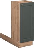 Vicco Fame-Line Îlot de cuisine – 30 cm sans plan de travail Vert-Or style champêtre