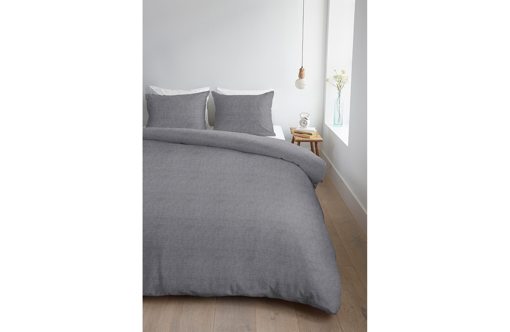 Ambiante Swiss Sense Ambiante Edo Dekbedovertrek Dark Grey