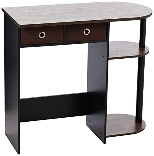 Furinno Go Green Home Laptop Notebook Computer Bureau, Columbia Walnoot/Zwart/Donkerbruin