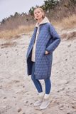 ILSE JACOBSEN HORNBÆK Ilse Jacobsen Lange Gewatteerde Jas AROS05 Ombre Blue