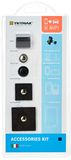 Tetrax 064845 accessoireset - 1x metalen clip 11mm + 1x metalen clip 14 mm + 1x plastic clip 25x25 mm + 1x plastic clip 35x35 mm + 1x XVENT