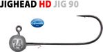 Spro Tête de jig ronde HD - 6/0 - 14g - Noir