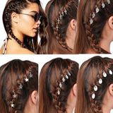 Shenzhen Haorui Industrial Technology Co., Ltd. 6 pièces grandes pinces banane pince à cheveux banane colorée pour cheveux épais, pince porte-queue de cheval antidérapante pour femmes et filles