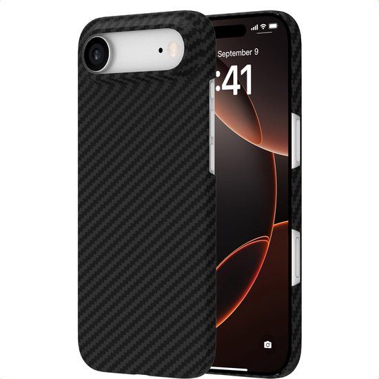 Accezz MagSafe Kevlar® Backcover voor de Apple iPhone Air - Zwart