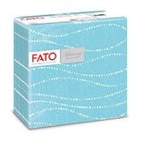 Fato - Droge papieren servetten, Airlaid, stoffen effect, 50-pack servetten, grootte 40x40 gevouwen in 4, Alaska pareldesign