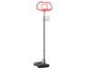 HOMCOM Panneau de basket-ball - Acier - 70x76x258-314cm - Noir