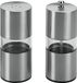 Metaltex Peper- en Zoutmolen Set - RVS en Acryl - 14 cm - Verstelbaar Keramisch Mechanisme