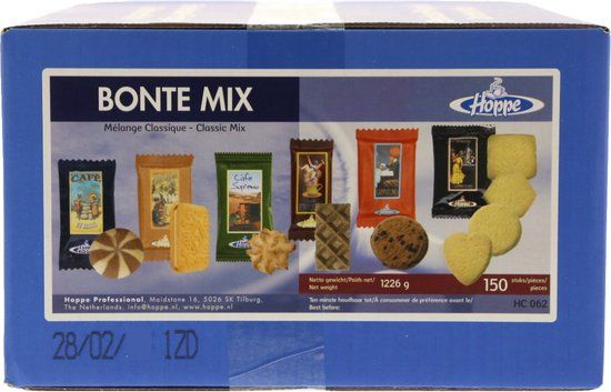 HOPPE koekjes Bonte Mix 6 soorten, 150 stuks