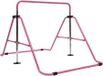 Barre de gymnastique pour enfants - Barre d'entraînement horizontale - Réglable en hauteur - Convient pour une utilisation intérieure/à domicile - Acier + PE - Rose