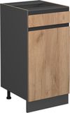 Vicco R-Line Meuble bas de cuisine – 40 cm forme J, sans plan de travail Chêne doré puissant