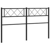 vidaXL Hoofdbord - Metaal - Zwart - 120 cm