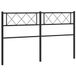 vidaXL Hoofdbord - Metaal - Zwart - 120 cm