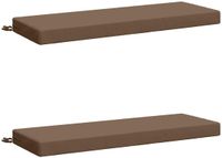 vidaXL - 2-delige Bankkussens SOEST 2 st 100% Polyester Taupe