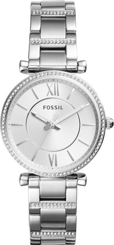 Fossil Carlie ES4341 Dameshorloge 35 mm - Zilverkleurig