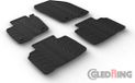 Gledring Rubbermatten Ford Edge 2016- (T profiel 4-delig + montageclips)