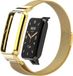 By Qubix Qubix Milanese loop bandje met case - Goud - Geschikt voor Xiaomi Smart Band 7 Pro / Mi Band 7 Pro bandje