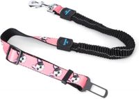 Nobleza Autogordel voor Honden - Elastische Hondenriem voor Auto met Handvat - Roze
