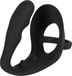 Black Velvets Penisring Met Plug Zwart 10,5 cm