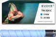 Evoke Cyaan Toner TN-324C voor Konica Minolta Bizhub C258/C308/C368 - 26000 Pagina's