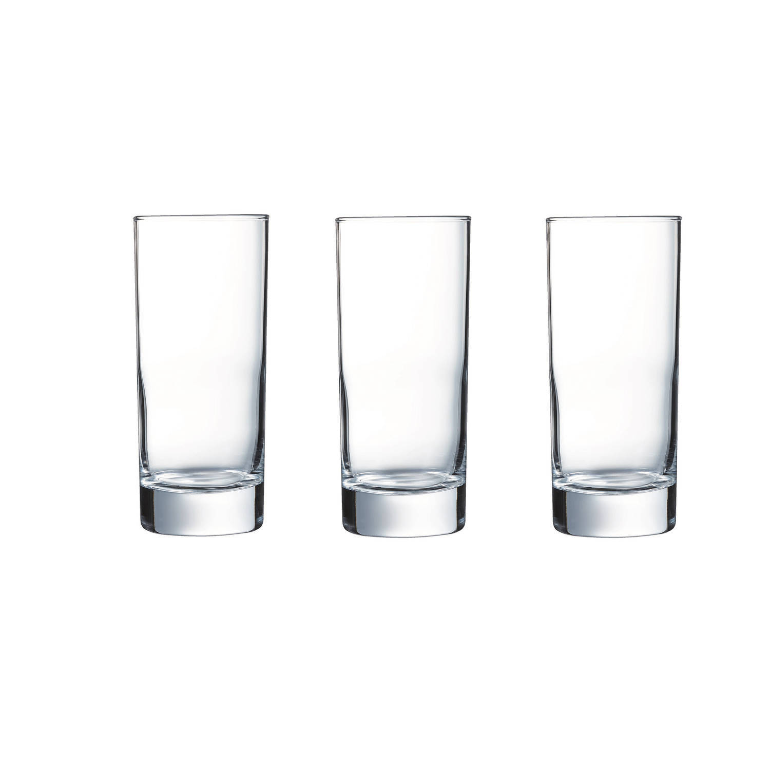 ARCOROC 12x Stuks longdrink glazen transparant 290 ml - Glazen - Drinkglas/waterglas/longdrinkglas