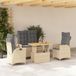 Maison Exclusive - Ensemble de jardin d'extérieur, 4 pièces, avec coussins, beige, en polyrotin