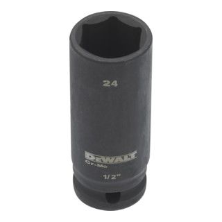 DEWALT dopsleutel lang 24mm 1/2 slagvast