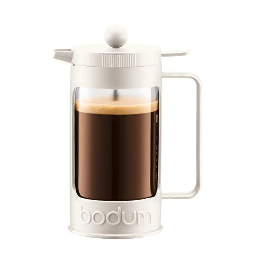 Bodum BEAN koffiezetapparaat voor 8 kopjes (Press Filter System, geïsoleerd, lekbescherming, 1,0 liter) crèmekleurig