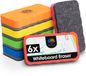 OfficeTree 6x Whiteboard Wisser Set Magnetisch Meerkleurig