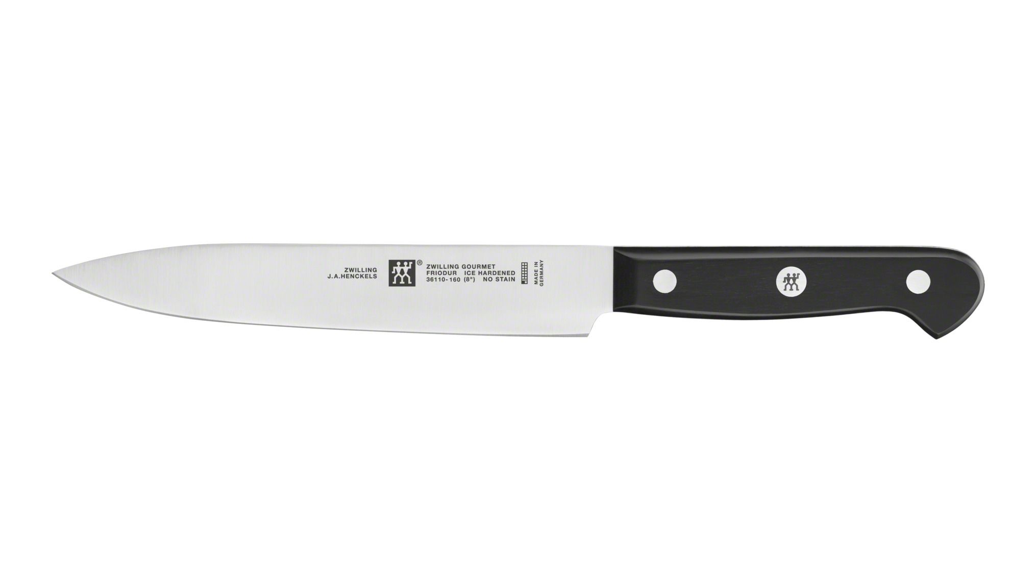 Zwilling Gourmet Slicing Knife - 16cm - Stainless Steel Blade - Black Handle