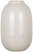 Mega Collections Bloemenvaas Oval Beauty - lichtgrijs - glas - D19 x H30 cm