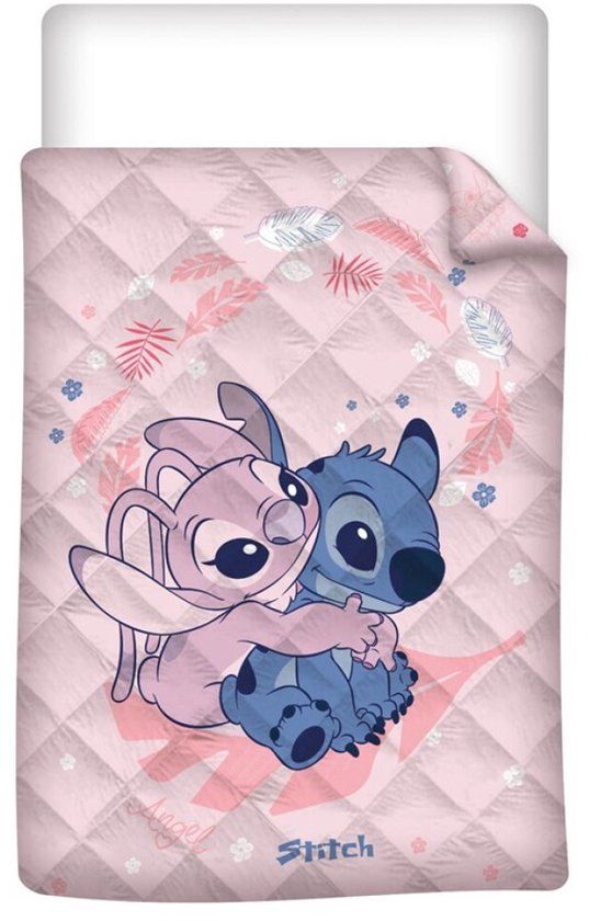 4KidsOnly Disney Lilo & Stitch Sprei Cuddle - 140 x 200 cm - Polyester