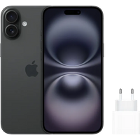Apple iPhone 16 Plus 128GB Zwart + Snellader