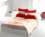 Home Linge Passion Home Beddengoed, 4-delig, warm symbool, 100% katoen, 57 draden/cm², beige-oranje-rood, 240 x 300 cm