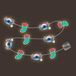 Disney STITCH Kerstlichtjes - Christmas Lighted Garland - 10 LED - 1,65m