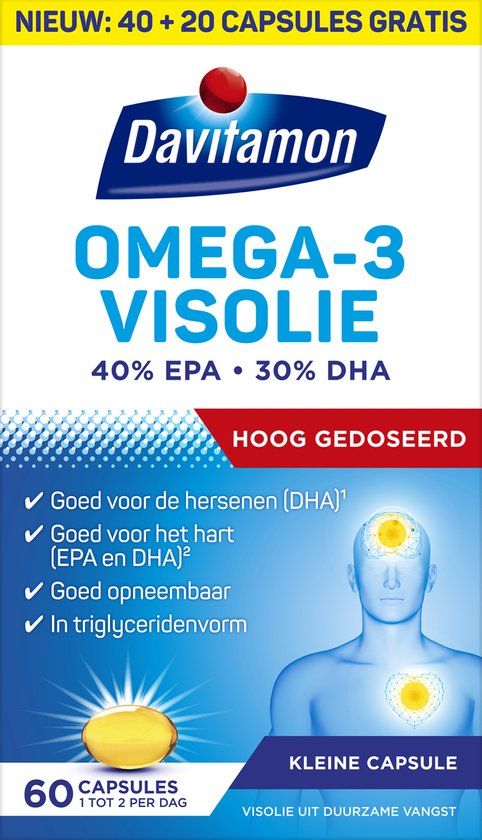 Davitamon Omega 3 Visolie - 60 capsules