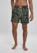 Urban Classics Paisley Zwemshorts Heren L Zwart/Groen