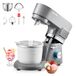 VEVOR IJsmachine 1,7L Staande Mixer 6-snelheden met LED-digitaal Display & Timer & Roerpeddel & Deeghaak & Spatbescherming, voor Doe-het-zelf Bevroren Yoghurt, Fruitgelato Sorbet, 1400W, Grijs
