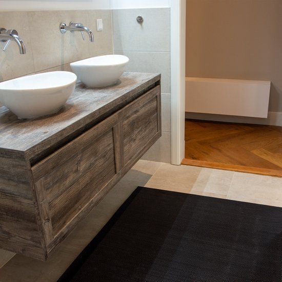 Antislipmat douche - Zwart - 250x120cm - Badmat